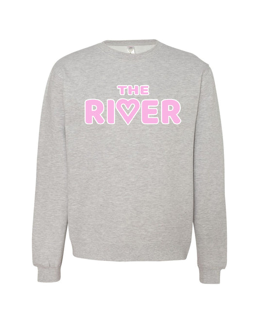 River Love Crew- Sport Gray & Pink