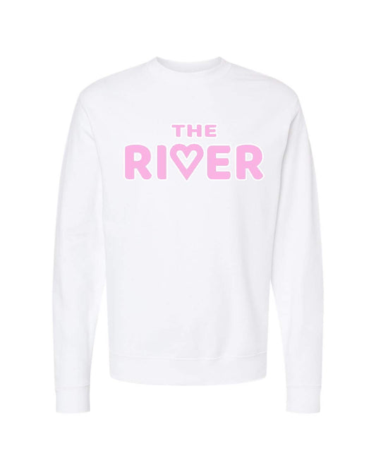 River Love Crew- White & Pink