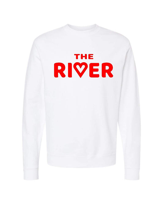 River Love Crew- White & Red